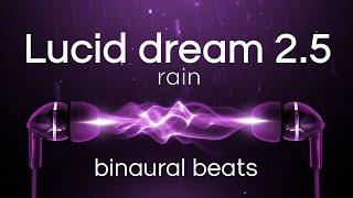 Binaural Beats for Lucid Dreaming with Rain in the Forest: Theta Waves at 4Hz - Black Screen