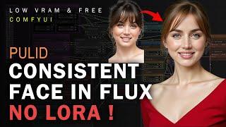 CONSISTENT FACE IN FLUX  - Create Consistent Faces using PuLID without any Lora (ComfyUI Low VRAM)