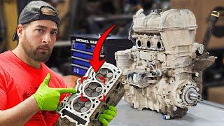 Taking a Look Inside This Blown Canam X3 Turbo Engine