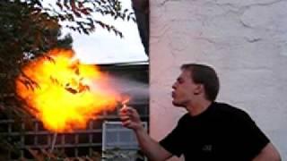 Spitting Fire using alcohol