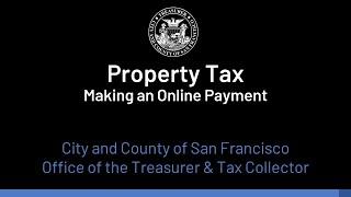 Making an Online Property Tax Payment