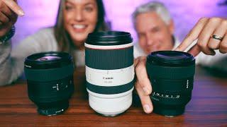 3 best PROFESIONAL portrait lenses