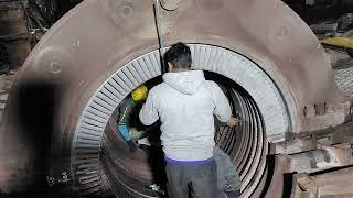 Capital Overhauling of 250MW Steam Turbine Part-18/ Ovality Check of LPT Inner Casing