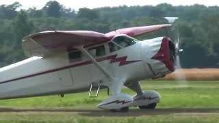 Stinson Reliant, NC21117 departing D52 on 7/12/14