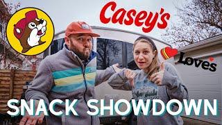 Buc-ee's vs Love's vs Casey's | Road Trip Gas Station Snack Taste Test