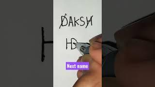 # DAKSH name logo # Design # Next name #shorts # By Rajbir