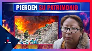 Familias de Valle de Chalco se quedan en la calle tras un incendio en una recicladora | Paco Zea