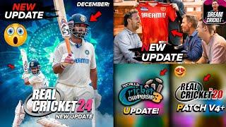 Real Cricket 24 finally Update | Wcc3 Big Update | Real Cricket 25 V4+ | Dream Cricket 24 Update