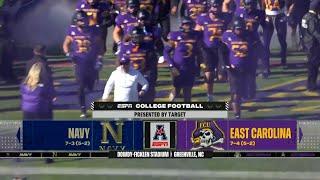 Highlights: Navy Football vs. ECU (11/29/24)