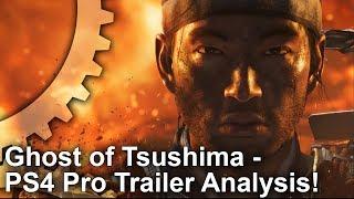 [4K] Ghost of Tsushima PS4 Pro Early Analysis: Gameplay Demo Tech Breakdown!