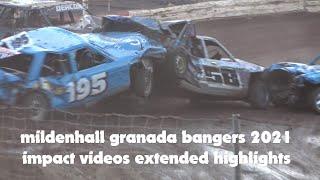 Mildenhall Ford Granada Banger Racing 2021 Impact Videos Extended Highlights