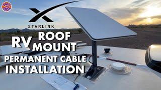 STARLINK RV ROOF MOUNT PERMANENT CABLE INSTALLATION