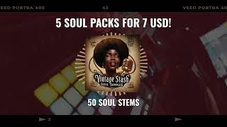 Vintage Stash: Vintage Soul Samples - 50 STEMS (WAV/MIDI) - 5 Packs For 7 USD | r-loops.com