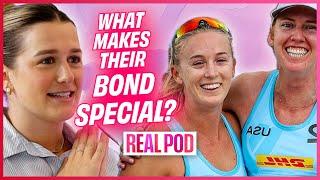 Beach Volleyball World Champions Sara Hughes & Kelly Cheng Take On Paris 2024 Olympics | Real Pod