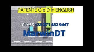 PATENTE C e D IN ENGLISH FULL TEACHINGS @CQCINENGLISH @MarwinDT