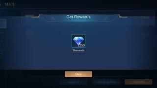 I won 1250 Diamonds form the "Mega Diamonds" Event in MLBB | So it's not a scam.