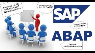 ABAP class 1, If you need any ABAP support during work means reach out to spk2gck@gmail. Com