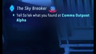 Tell So'lek what you found at Comms Outpost Alpha