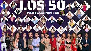 LOS 50 . AQUI LE PRESENTAMOS LOS 50 PARTICIPANTES DE EL NUEVO REALITY.