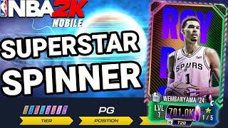 CRAZY PULLS IN SUPERSTAR SPINNER | NBA 2K Mobile Pack Opening