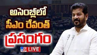 CM Revanth Reddy Speech LIVE | Telangana Assembly 2024 - TV9