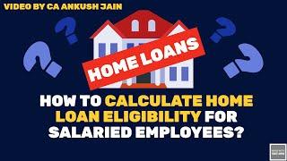 How to calculate home Loan eligibility for Salaried employees- Home loan Eligibility calculator