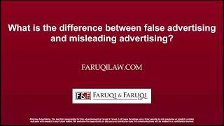 What is the difference between false advertising and misleading advertising?