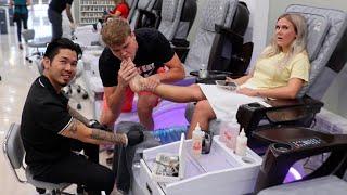 Sucking Toes During Pedicure Prank!