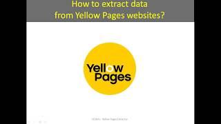 How to extract data from Yellow Pages?