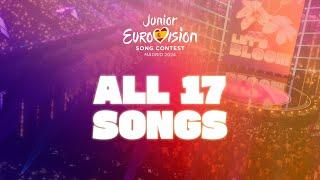 Junior Eurovision 2024: All 17 Songs - Official Video Roundup | #LetsBloom #JESC2024 