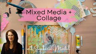 Mixed Media Art Collage Tutorial : Creating "Seek"