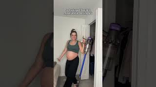 PREGNANT AND CLEANING