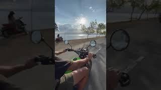 Riding our motorbikes on Pantai Ule, West Nusa Tenggara, Indonesia, Sumbawa #bali2komodo