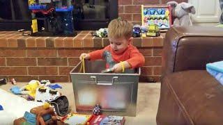 2 Year Old Child Playing Independently with Toys