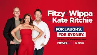 NOVA FM Radio Segments with Fitzy, Wippa & Kate Ritchie - Paddy's Markets Wigs for Fitzy