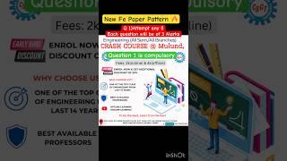 #firstyearengg New paper pattern #engineeringstudies #engineeringmechanics #engineeringmaths