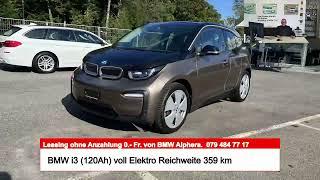 BMW i3 (120Ah) voll Elektro Reichweite 359 km Schnell-Ladung-AC/DC. 2.2019, 27 000 km, 29 999.- Fr.