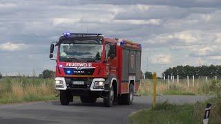 [NEUES TLF5000] TLF5000 der Freiwilligen Feuerwehr Reuden/Anhalt auf Einsatzfahrt zum Feldbrand