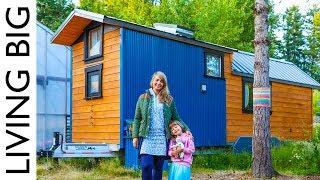 Simple Living In Artistic Tiny Home With Huge Greenhouse