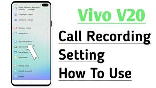 Vivo V20 Call Recording Setting How To Use