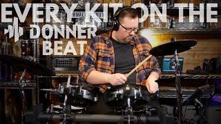 Every Kit On The Donner Beat Electric Drum Set