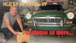 Restauration de la MGB GT V8. À 58 jours du tour de Corse les choses se compliquent.