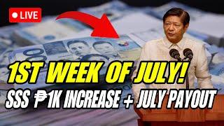 SSS JULY 2024 PAYOUT! ISASABAY NA ANG SSS 2ND TRANCHE ₱1,000 PENSION INCREASE