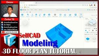 SelfCAD 3D Floor Plan Modeling Tutorial For Beginner