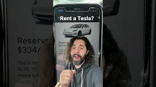 Rent a Tesla thru Uber!