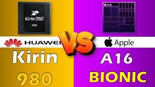 HUAWEI KIRIN 980 VS APPLE A16 BIONIC