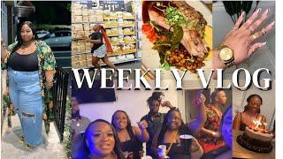 WEEKLY VLOG: I WAS OUTSIDEEE!! 2 PARTIES IN 1 NIGHT| FALL NAILS| SHOPPING AT WALMART| STARBIES RUN|