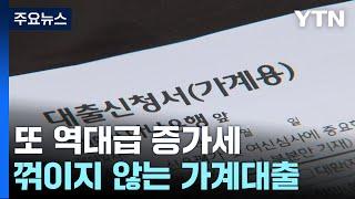 규제에도 꺾이지 않는 가계대출...또 역대급 증가세 / YTN