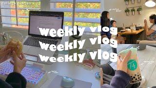 weekly vlog : cafe studying, new exercise bike, dad’s bday, lots of food, dates w/ my sisters 