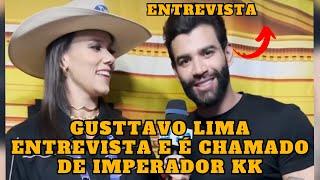 Gusttavo Lima é chamado de IMPERADOR e dá entrevista em Goiatuba